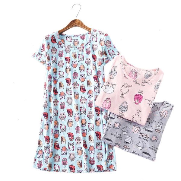 plus size summer women nightdress womens sleepwear short sleeve cute cartoon nightgowns sweet casual pyjamas sleepdress, Black;red
plus size summer women nightdress womens sleepwear short sleeve cute cartoon nightgowns sweet casual pyjamas sleepdress, Black;red