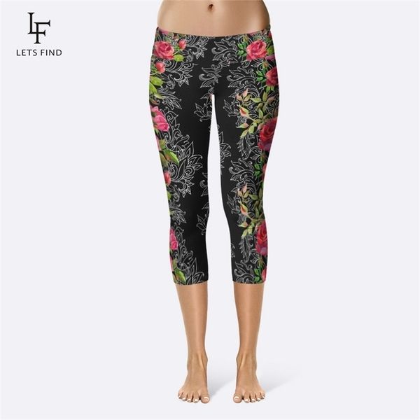 women leggings high waisted flower print pants fitness midcalf elastic comfortable black leggings 201014
women leggings high waisted flower print pants fitness midcalf elastic comfortable black leggings 201014