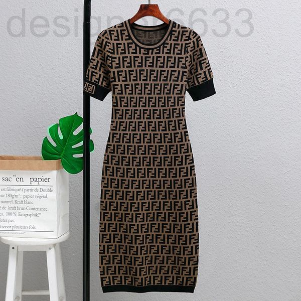 casual dresses designer autumn and winter letters slim print knitted women's short sleeve dress a8qy, Black;gray
casual dresses designer autumn and winter letters slim print knitted women's short sleeve dress a8qy, Black;gray