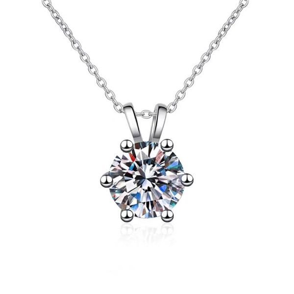 trendy pendant necklaces other classic s925 silver moissanite necklace for women simple 6 prong 1ct d color diamond clavicle birthday giftot
trendy pendant necklaces other classic s925 silver moissanite necklace for women simple 6 prong 1ct d color diamond clavicle birthday giftot