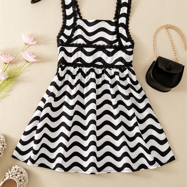 toddler girls chevron print guipure lace trim dress she, Red;yellow 
toddler girls chevron print guipure lace trim dress she, Red;yellow