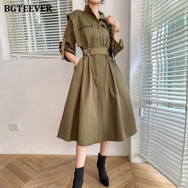 bgteever autumn chic lapel women midi dress full sleeve pockets single-breasted sashes belted ladies a-line vestidos 2021, Black;gray
bgteever autumn chic lapel women midi dress full sleeve pockets single-breasted sashes belted ladies a-line vestidos 2021, Black;gray