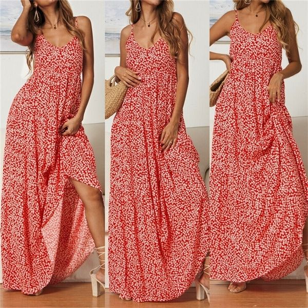 women boho beach summer floral maxi dress elegant sleeveless holiday vacation sundress summer evening party flower long dress t200604, Black;gray
women boho beach summer floral maxi dress elegant sleeveless holiday vacation sundress summer evening party flower long dress t200604, Black;gray