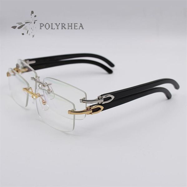 black buffalo horn frames gold rimless optical sunglasses men women brand designer glasses carving eyewear with box and cases310j, Silver
black buffalo horn frames gold rimless optical sunglasses men women brand designer glasses carving eyewear with box and cases310j, Silver