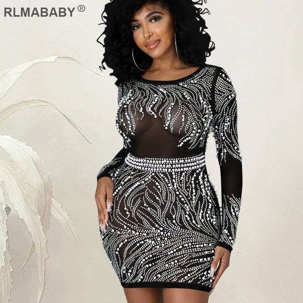 night club party pearl diamond mini bodycon dress women o neck long sleeve see through backless elegant package hip dress, Black;gray
night club party pearl diamond mini bodycon dress women o neck long sleeve see through backless elegant package hip dress, Black;gray