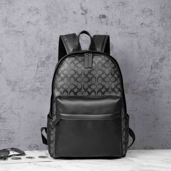 men's shorts fashion backpack street leather trendy men 2022 c grid large capacity college student computer bag, White;black
men's shorts fashion backpack street leather trendy men 2022 c grid large capacity college student computer bag, White;black