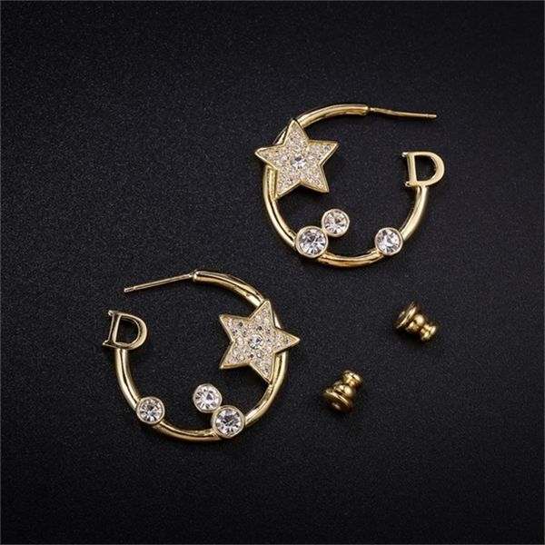 2022 20% off designer jewelry d family five pointed star inlaid earrings, Golden
2022 20% off designer jewelry d family five pointed star inlaid earrings, Golden