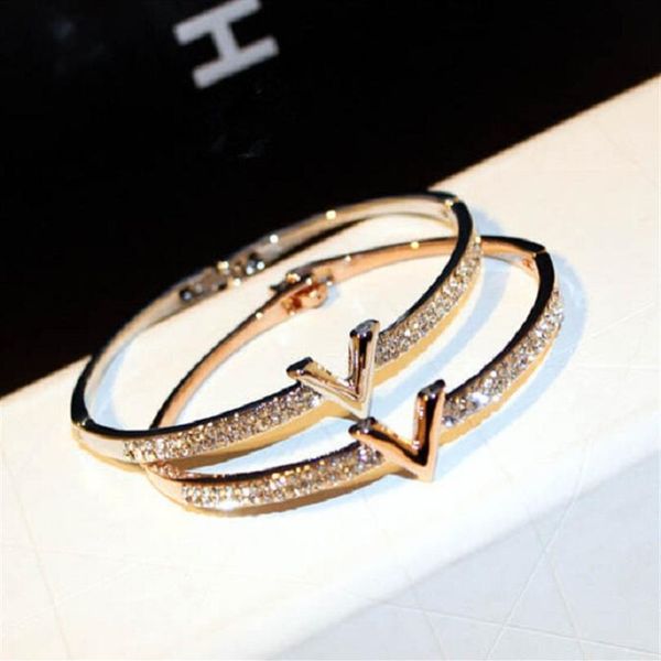 super sparkling fashion luxury designer letter v diamond zirconia bangle bracelet for woman girls 18cm rose gold338h, Black
super sparkling fashion luxury designer letter v diamond zirconia bangle bracelet for woman girls 18cm rose gold338h, Black