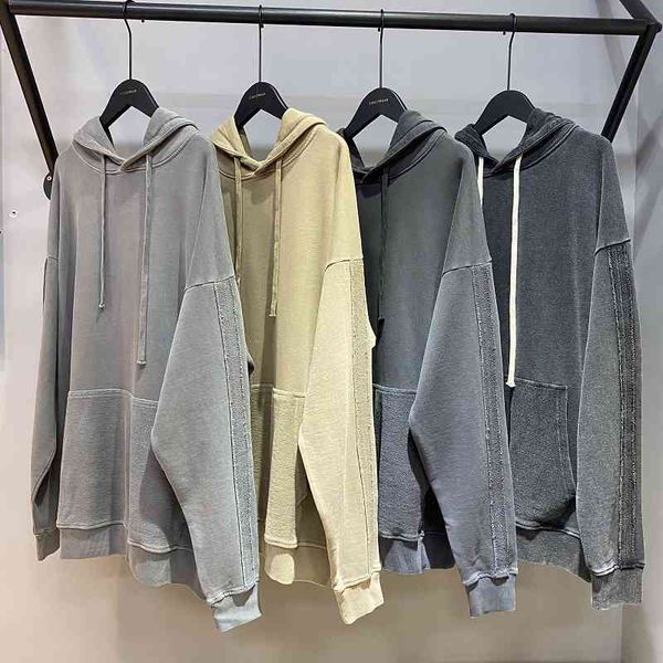 men's hoodies & sweatshirts autumn and winter terry parallel bars splicing washing water used oversize loose hip hop hoodie fpmt, Black
men's hoodies & sweatshirts autumn and winter terry parallel bars splicing washing water used oversize loose hip hop hoodie fpmt, Black