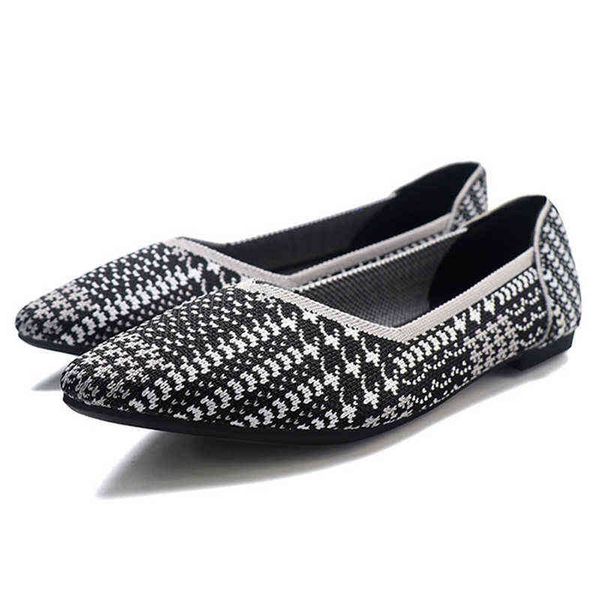 dress shoes 2022 pointed toe ballet flats stretch knitted loafers women shallow boat slip on mesh moccasin pregnant walk 220512, Black
dress shoes 2022 pointed toe ballet flats stretch knitted loafers women shallow boat slip on mesh moccasin pregnant walk 220512, Black