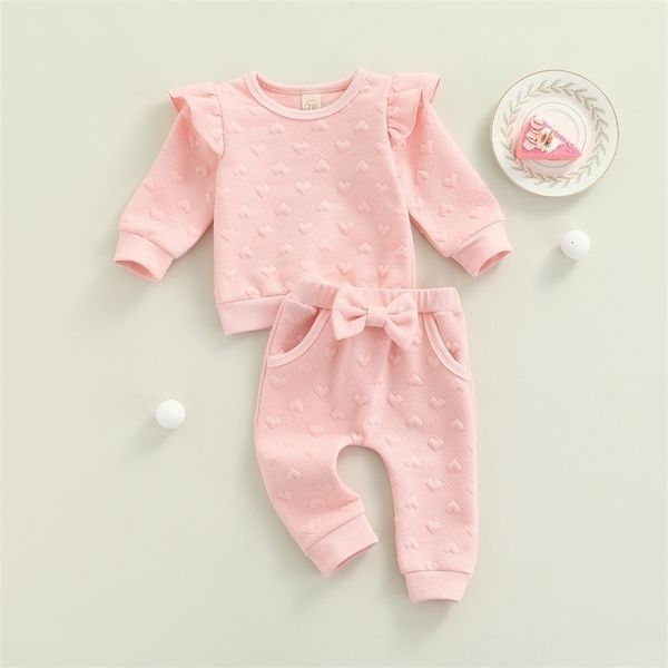 citgeett spring valentines day kids girls suit set solid color long sleeve ruffle bowknot trousers autumn clothes 024m 220815, White
citgeett spring valentines day kids girls suit set solid color long sleeve ruffle bowknot trousers autumn clothes 024m 220815, White