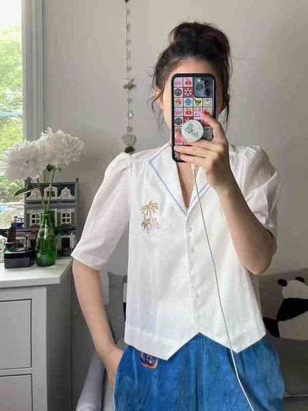 women's blouses shirts legal system ri spring and summer high count cotton white lapel embroidery bubble sleeve shirt female
women's blouses shirts legal system ri spring and summer high count cotton white lapel embroidery bubble sleeve shirt female