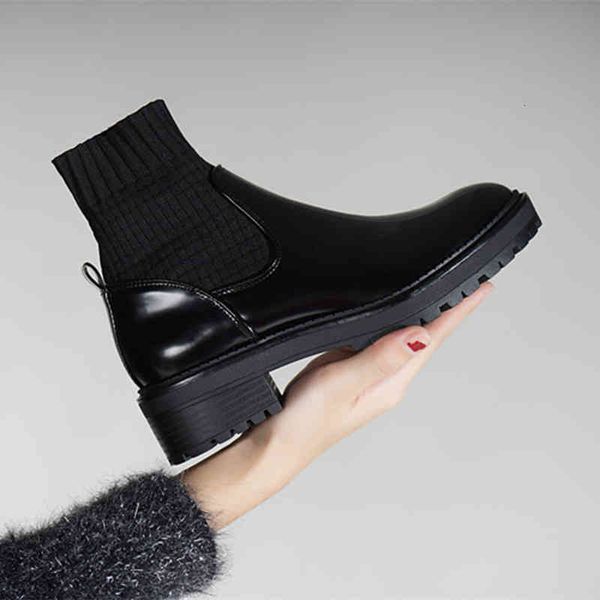 boots ins shoes - black round head women's leather boots high-heeled knight wearable
boots ins shoes - black round head women's leather boots high-heeled knight wearable