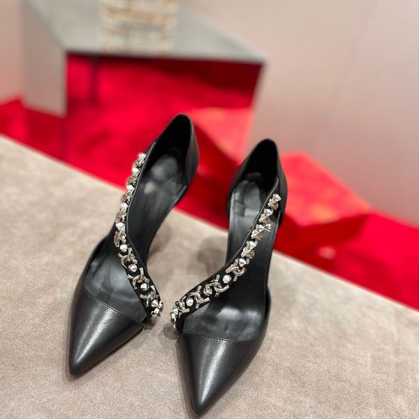 pointed rhinestone sandals female 2022 new fairy banquet wind high heels shoes summer baotou shoes tide, Black
pointed rhinestone sandals female 2022 new fairy banquet wind high heels shoes summer baotou shoes tide, Black
