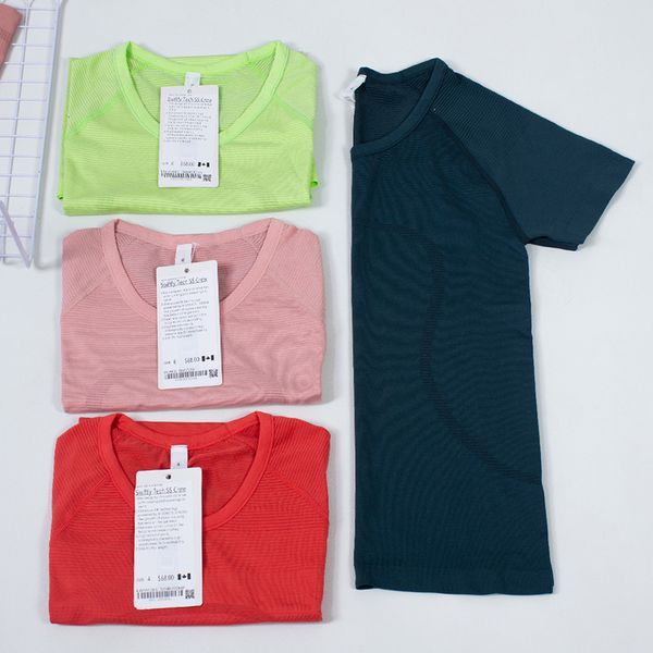 lulu classic tight yoga t shirts brand short sleeve women gym fitness sportswear vest workout sport t-shirts sports wear lu tees cmhf, White
lulu classic tight yoga t shirts brand short sleeve women gym fitness sportswear vest workout sport t-shirts sports wear lu tees cmhf, White