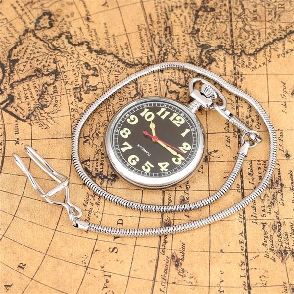 retro pocket pendant clock luminous arabic numerals display mechanical self winding pocket watch with 30 cm silver fob chain t200502, Slivery;golden
retro pocket pendant clock luminous arabic numerals display mechanical self winding pocket watch with 30 cm silver fob chain t200502, Slivery;golden