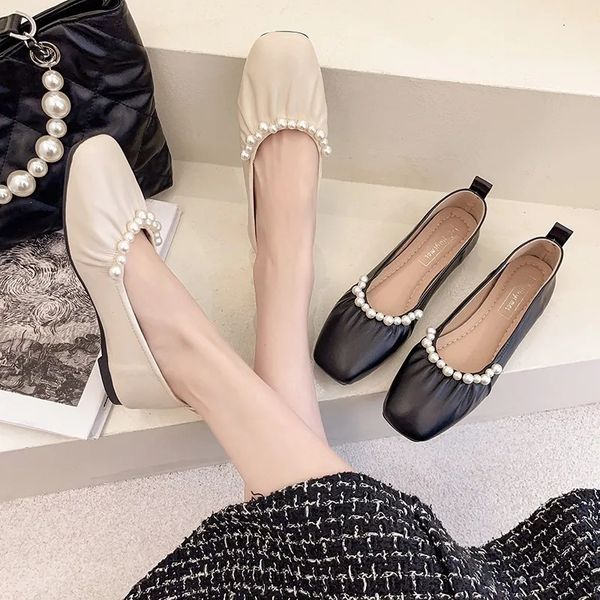 sepatu balet pesta wanita lipatan desainer manikmanik mutiara mewah loafer kulit lembut retro sepatu flat menyusui slip on kasual 220614, Black
sepatu balet pesta wanita lipatan desainer manikmanik mutiara mewah loafer kulit lembut retro sepatu flat menyusui slip on kasual 220614, Black
