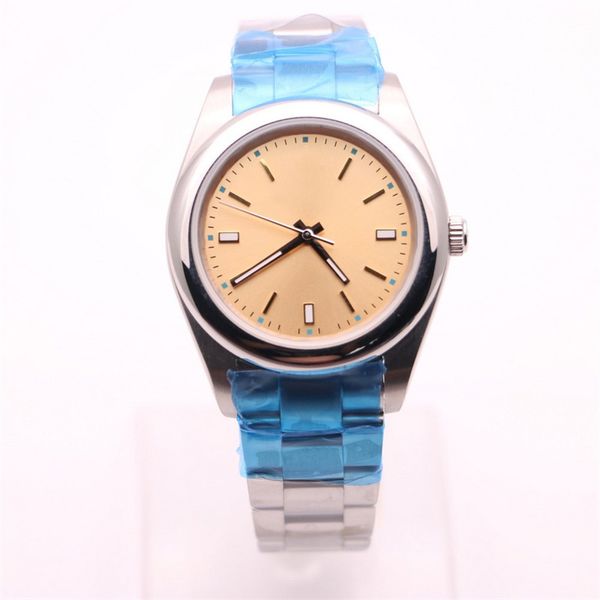 fashion mens watch automatic winding mechanical movement 41mm ice blue luminous 7 color optional fashion business watches montre de luxe men, Slivery;brown 
fashion mens watch automatic winding mechanical movement 41mm ice blue luminous 7 color optional fashion business watches montre de luxe men, Slivery;brown