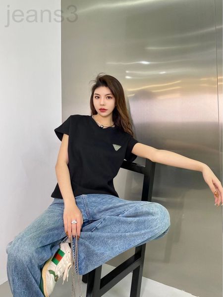 women's t-shirt designer bv home 22ss minimalist casual t-shirt simple triangle classic versatile temperament fashion style 2tkc, White
women's t-shirt designer bv home 22ss minimalist casual t-shirt simple triangle classic versatile temperament fashion style 2tkc, White