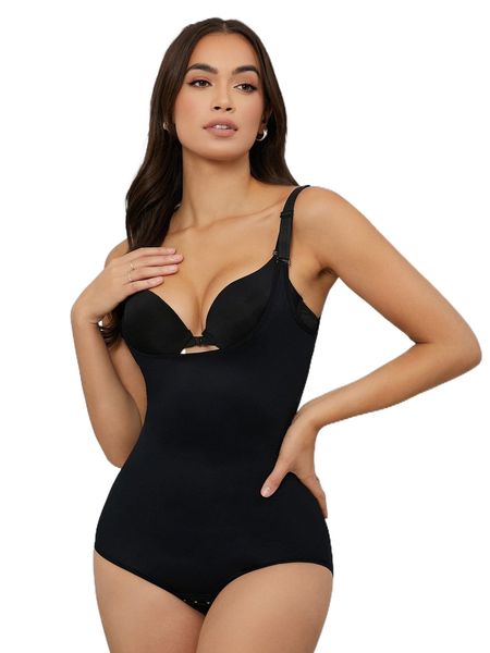 solid shapewear bodysuit 88bv#, Black;red
solid shapewear bodysuit 88bv#, Black;red