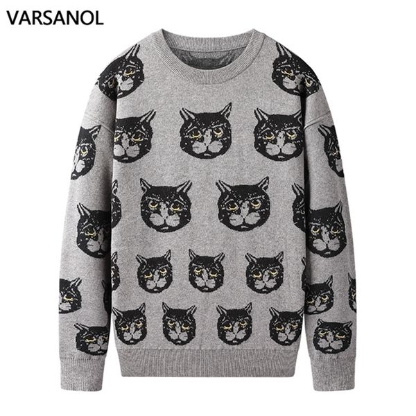 varsanol cartoon cat mens sweaters clothing winter warm knitted sweater men casual pullovers cotton men clothes long sleeve 201221, White;black
varsanol cartoon cat mens sweaters clothing winter warm knitted sweater men casual pullovers cotton men clothes long sleeve 201221, White;black