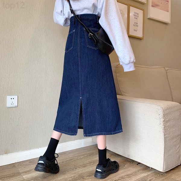 designer 2021 fat mm large women's clothing autumn new style back split a-shaped denim skirt 2022, White
designer 2021 fat mm large women's clothing autumn new style back split a-shaped denim skirt 2022, White