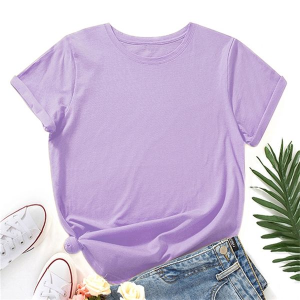 kaus polos wanita kustom 100% katun lehero lengan pendek musim panas atasan besar ungu 220613, White
kaus polos wanita kustom 100% katun lehero lengan pendek musim panas atasan besar ungu 220613, White