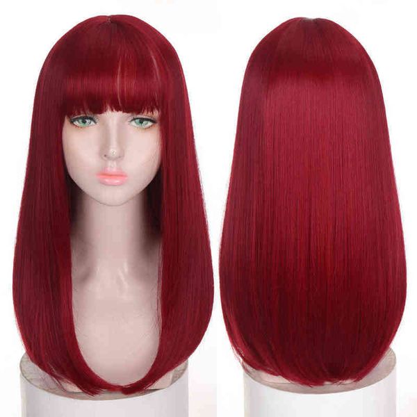 nxy hair wigs long straight hair plum red pink purple and black two colors bangs wig women's synthetic bangs wig high temperatur 0505
nxy hair wigs long straight hair plum red pink purple and black two colors bangs wig women's synthetic bangs wig high temperatur 0505