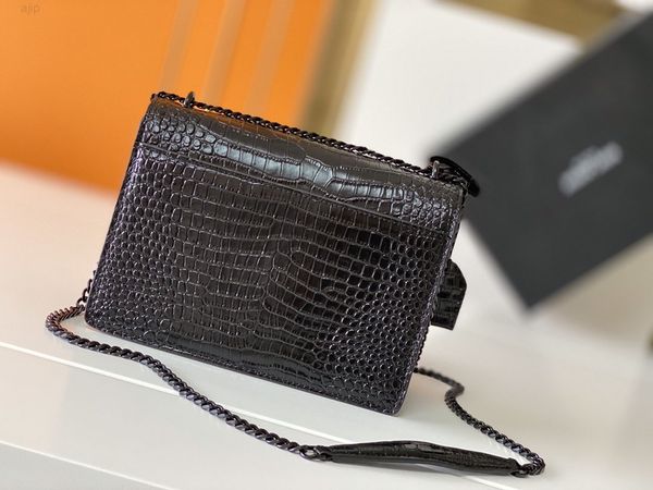 upgraded version crocodile pattern flap bag luxury designer hands sunset leather women shoulder s fashion medium crossbody 422906
upgraded version crocodile pattern flap bag luxury designer hands sunset leather women shoulder s fashion medium crossbody 422906