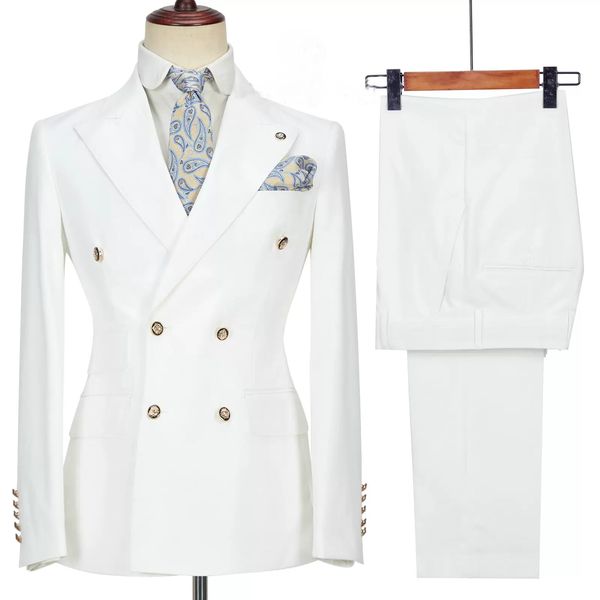 custom made white tuxedos double breasted men suits business 2 pieces set man wedding evening dress suits jacket pants, Black;gray
custom made white tuxedos double breasted men suits business 2 pieces set man wedding evening dress suits jacket pants, Black;gray