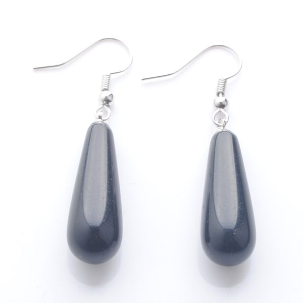 classic dangler dangle earring women jewelry water drop obsidian stone beads pendant decoration dr3154, Silver
classic dangler dangle earring women jewelry water drop obsidian stone beads pendant decoration dr3154, Silver
