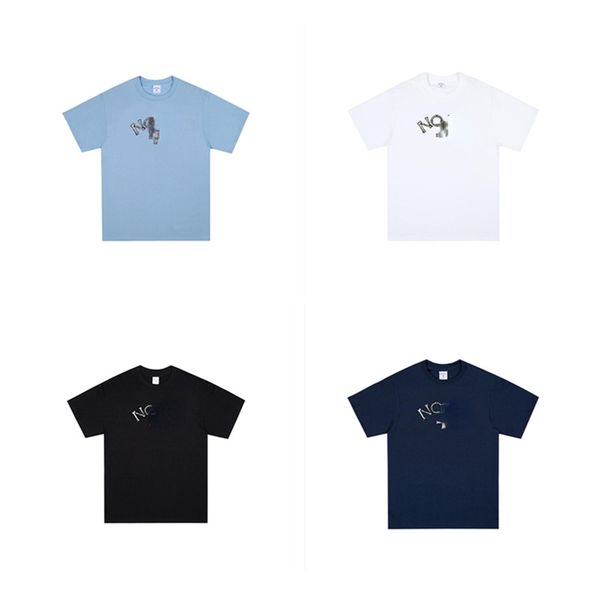 fashionable brand loose design pure cotton men's and women's short sleeve t-shirt, White
fashionable brand loose design pure cotton men's and women's short sleeve t-shirt, White