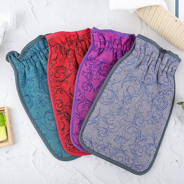 double sided hammam scrub bath tool magic peeling glove exfoliating tan removal flower printed body bath sponge
double sided hammam scrub bath tool magic peeling glove exfoliating tan removal flower printed body bath sponge