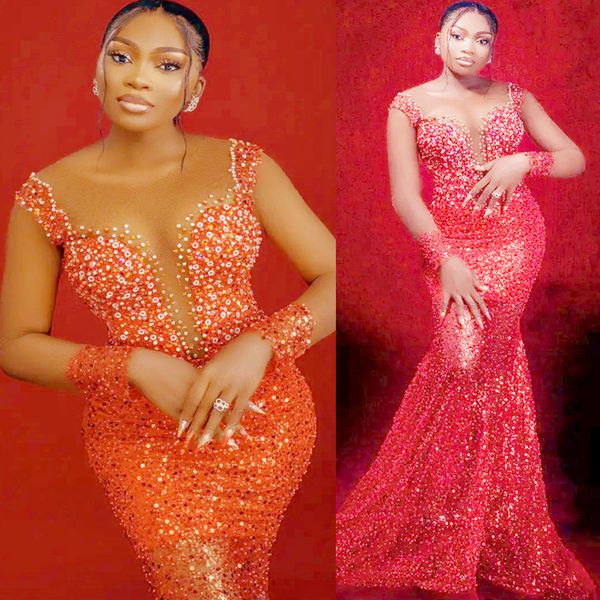 2022 plus size arabic aso ebi red luxurious mermaid prom dresses beaded crystals evening formal party second reception birthday engagement g, Black
2022 plus size arabic aso ebi red luxurious mermaid prom dresses beaded crystals evening formal party second reception birthday engagement g, Black