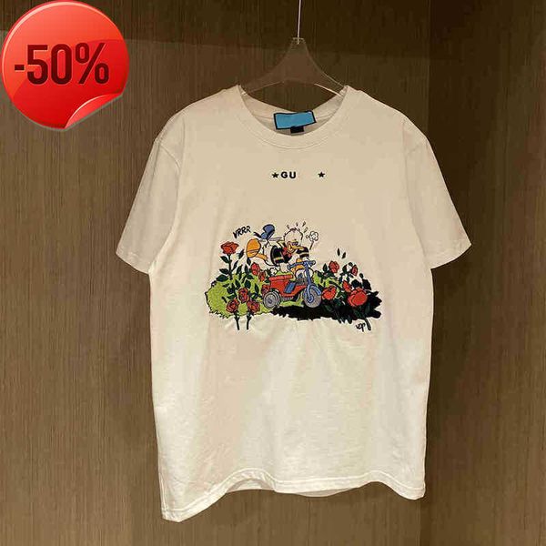 factory wholesale gu co fashionable embroidered short sleeve summer gujia t-shirt couple loose bottomed, White
factory wholesale gu co fashionable embroidered short sleeve summer gujia t-shirt couple loose bottomed, White