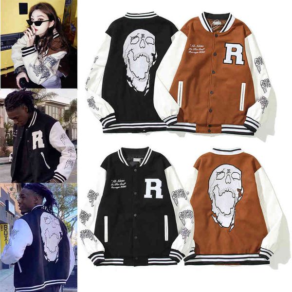 hip hop skull embroidered leather patchwork suit collar jacket trend sleeve streetwear women clothes loose, Black;brown
hip hop skull embroidered leather patchwork suit collar jacket trend sleeve streetwear women clothes loose, Black;brown