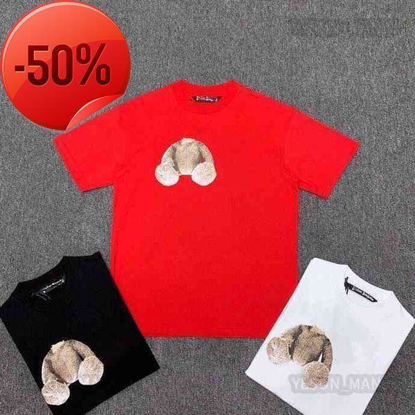 european digner luxury summer palms angle t shirt classic bear printed fashion mens and womens leisure loose pa round collar short sve tee 2, White;black
european digner luxury summer palms angle t shirt classic bear printed fashion mens and womens leisure loose pa round collar short sve tee 2, White;black