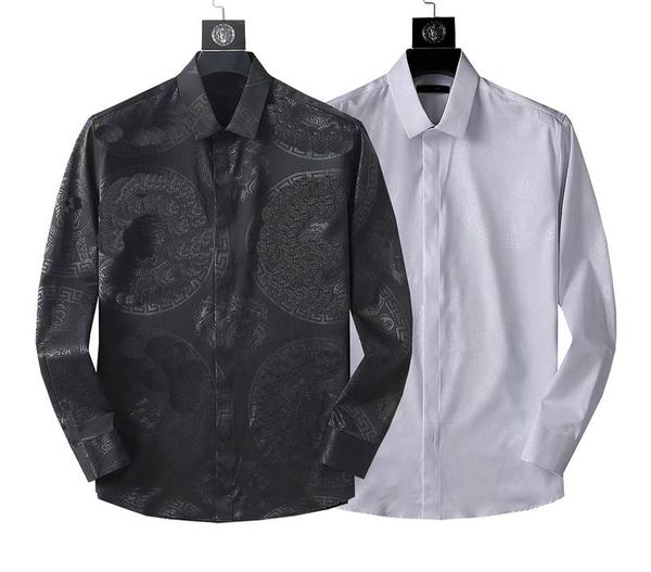 2022 men's casual shirts long-sleeved european and american version of the trend casual loose thin inch jacket shirt autumn 33, White;black
2022 men's casual shirts long-sleeved european and american version of the trend casual loose thin inch jacket shirt autumn 33, White;black