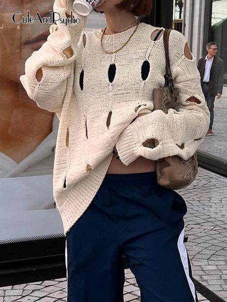 cuteandpsycho y2k loose knit hollow out pullovers casual oneck solid aesthetic women autumn fashion clothes harajuku 220816, White;black
cuteandpsycho y2k loose knit hollow out pullovers casual oneck solid aesthetic women autumn fashion clothes harajuku 220816, White;black