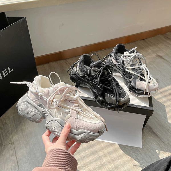2022 elling new fashion thick soled daddy shoes casual mesh breathable women's sports shoes height increasing loafers girl classic luxu, Black
2022 elling new fashion thick soled daddy shoes casual mesh breathable women's sports shoes height increasing loafers girl classic luxu, Black