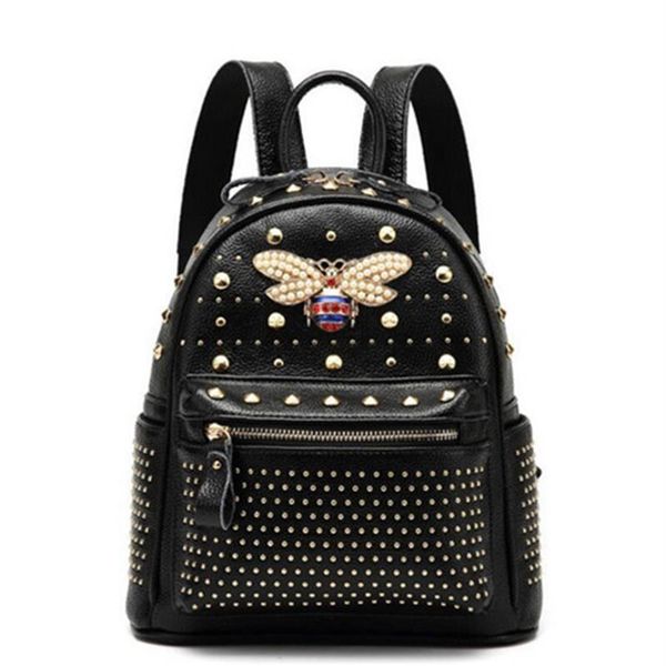 2019 new style backpack leather material for girls fashion style designer brand rivet bee travel backpack sac a dos f270v
2019 new style backpack leather material for girls fashion style designer brand rivet bee travel backpack sac a dos f270v