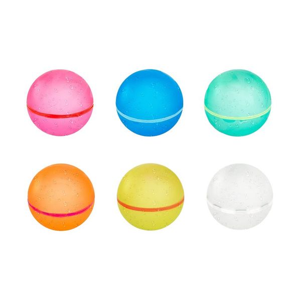 6 pack reusable magnetic water balloons silicone absorbent ball spashg pool beach play balloon toys
6 pack reusable magnetic water balloons silicone absorbent ball spashg pool beach play balloon toys