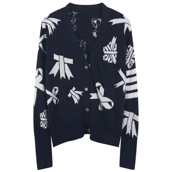 women's sweaters korean fashion tb four bar bow pattern sweater long sleeve women's cardigan stripe wmss, White;black
women's sweaters korean fashion tb four bar bow pattern sweater long sleeve women's cardigan stripe wmss, White;black