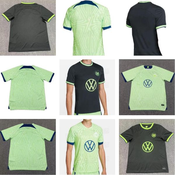 22 23 vfl wolfsburg maillots de foot soccer jersey klaus malli camacho william 2022 2023 home away football shirt 4544, Black;yellow
22 23 vfl wolfsburg maillots de foot soccer jersey klaus malli camacho william 2022 2023 home away football shirt 4544, Black;yellow