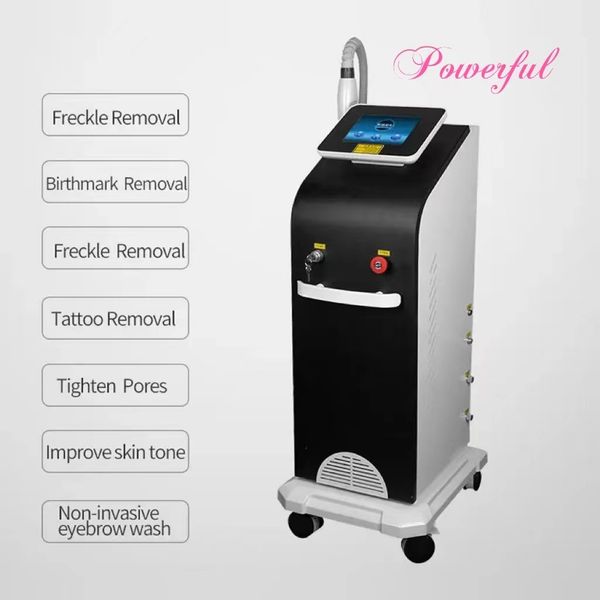 beauty equipment 1064nm 532nm nd yag laser machine non invasive tattoo freckle carbon doll tattoo removal machine, Black 
beauty equipment 1064nm 532nm nd yag laser machine non invasive tattoo freckle carbon doll tattoo removal machine, Black