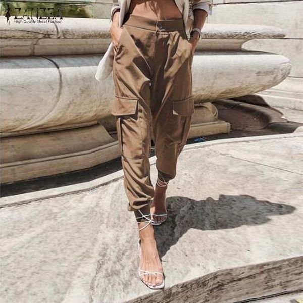 zanzea women high waist cargo pants loose streetwear pants baggy tactical trousers solid joggers turnip pants harem pantalon y200418, Black;white
zanzea women high waist cargo pants loose streetwear pants baggy tactical trousers solid joggers turnip pants harem pantalon y200418, Black;white