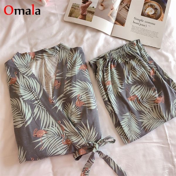 spring comfortable pajamas for women long sleeve kimono pajama set home wear lovely sleepwear girls pijama mujer 220421, Black;red
spring comfortable pajamas for women long sleeve kimono pajama set home wear lovely sleepwear girls pijama mujer 220421, Black;red