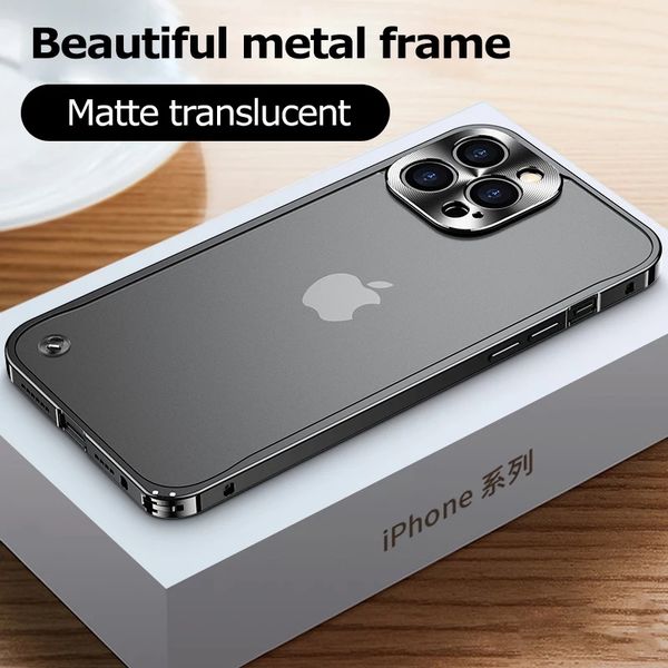 luxury designer metal frame lens protection cases for iphone 14 11 12 13 mini pro max aluminum phone case matte translucent back cover
luxury designer metal frame lens protection cases for iphone 14 11 12 13 mini pro max aluminum phone case matte translucent back cover