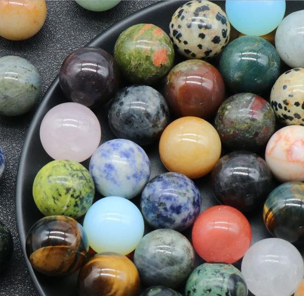 20mm natural stone round quartz stone jewelry beads ball charms no hole healing pink crystal diy decoration, Black
20mm natural stone round quartz stone jewelry beads ball charms no hole healing pink crystal diy decoration, Black