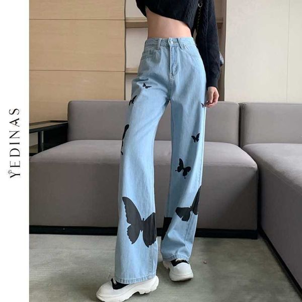 yedinas vintage jeans woman long trousers cowboy female loose streetwear pants high waist 210527, Blue
yedinas vintage jeans woman long trousers cowboy female loose streetwear pants high waist 210527, Blue